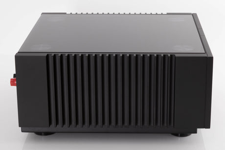Left side view of a used Quad Artera Stereo Power Amplifier in a Black finish