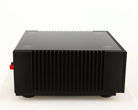 Left side view of a used Quad Artera Stereo Power Amplifier in a black finish