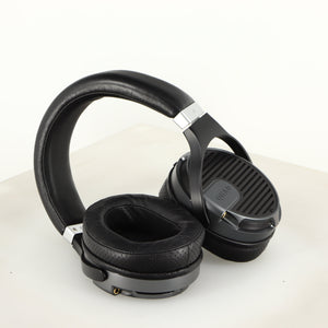 Close up of used Quad ERA-1 Headphones  showing inside of left earmuff