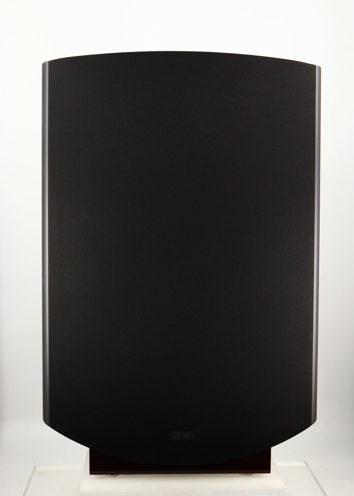 Front view of a used Quad ESL-2812 Floorstanding Speaker in a black finish