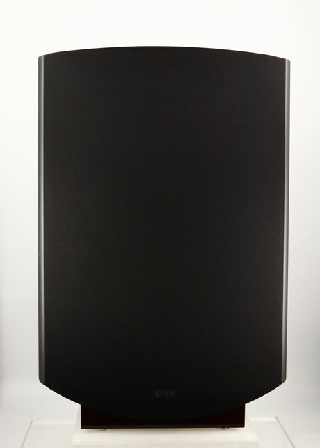 Front view of a used Quad ESL-2812 Floorstanding Speaker in a black finish