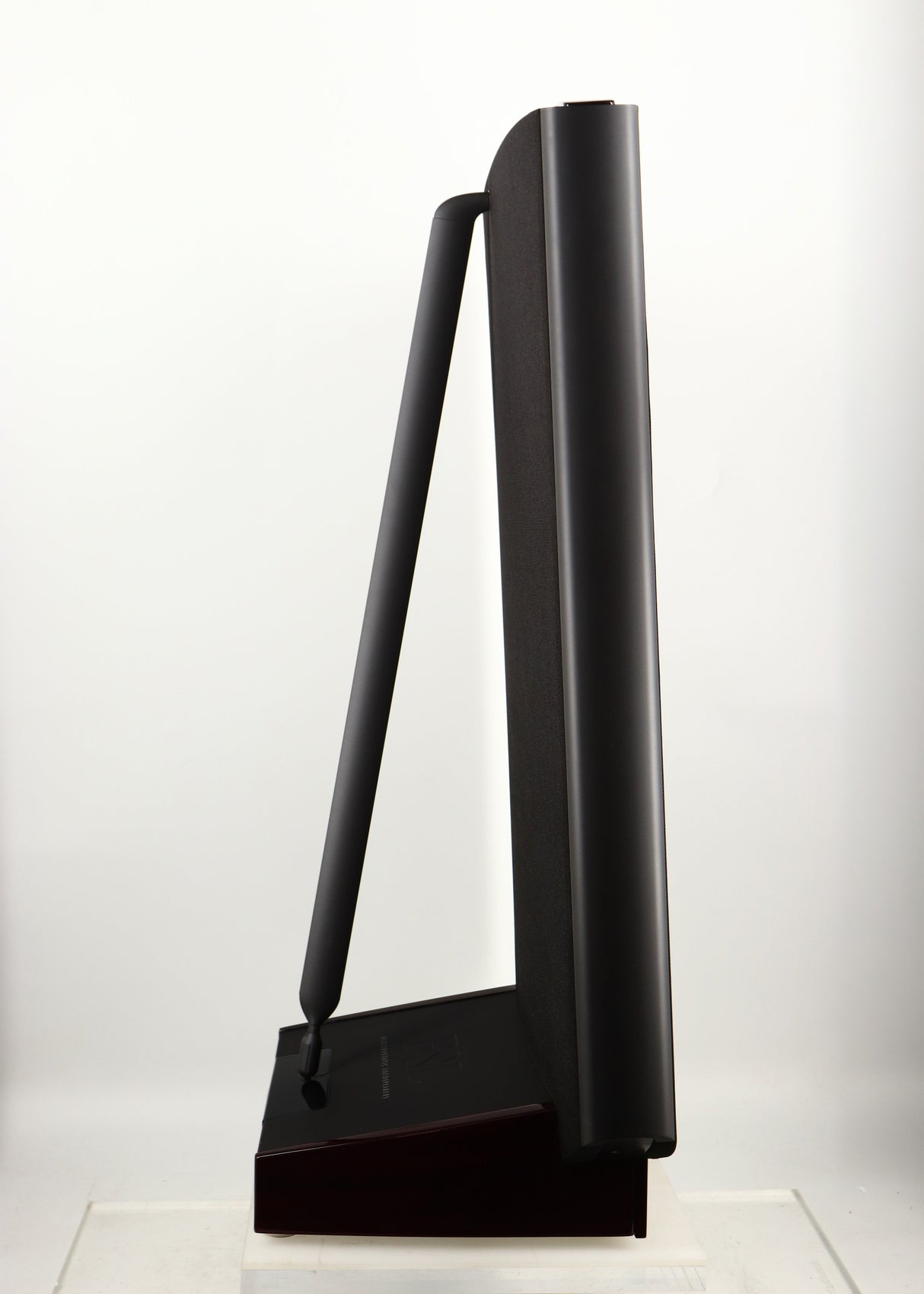 Left side view of a used Quad ESL-2812 Floorstanding Speaker in a black finish