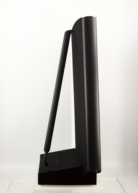 Left side view of a used Quad ESL-2812 Floorstanding Speaker in a black finish