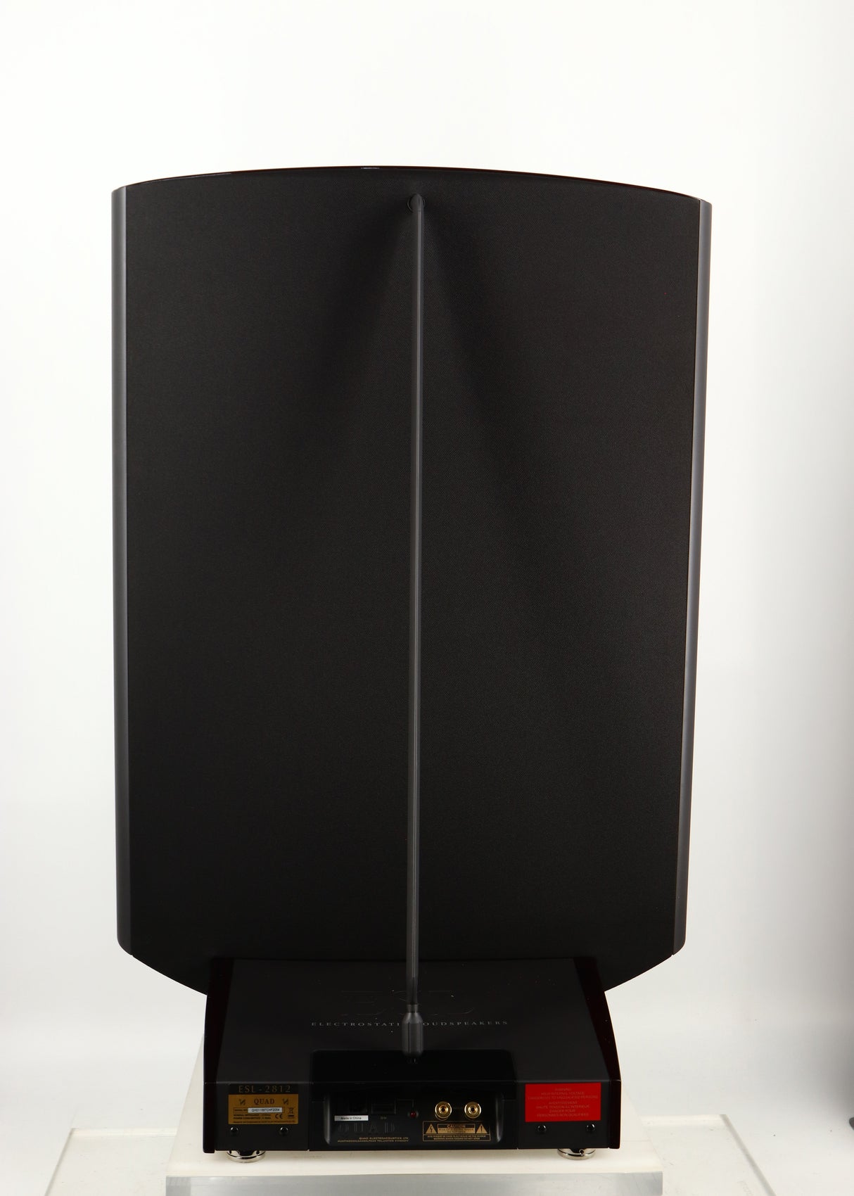 Rear view of a used Quad ESL-2812 Floorstanding Speaker in a black finish