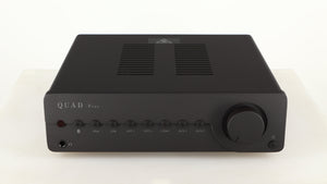 Front view of a used Quad Vena Integrated Amplifier in a lancaster grey finish