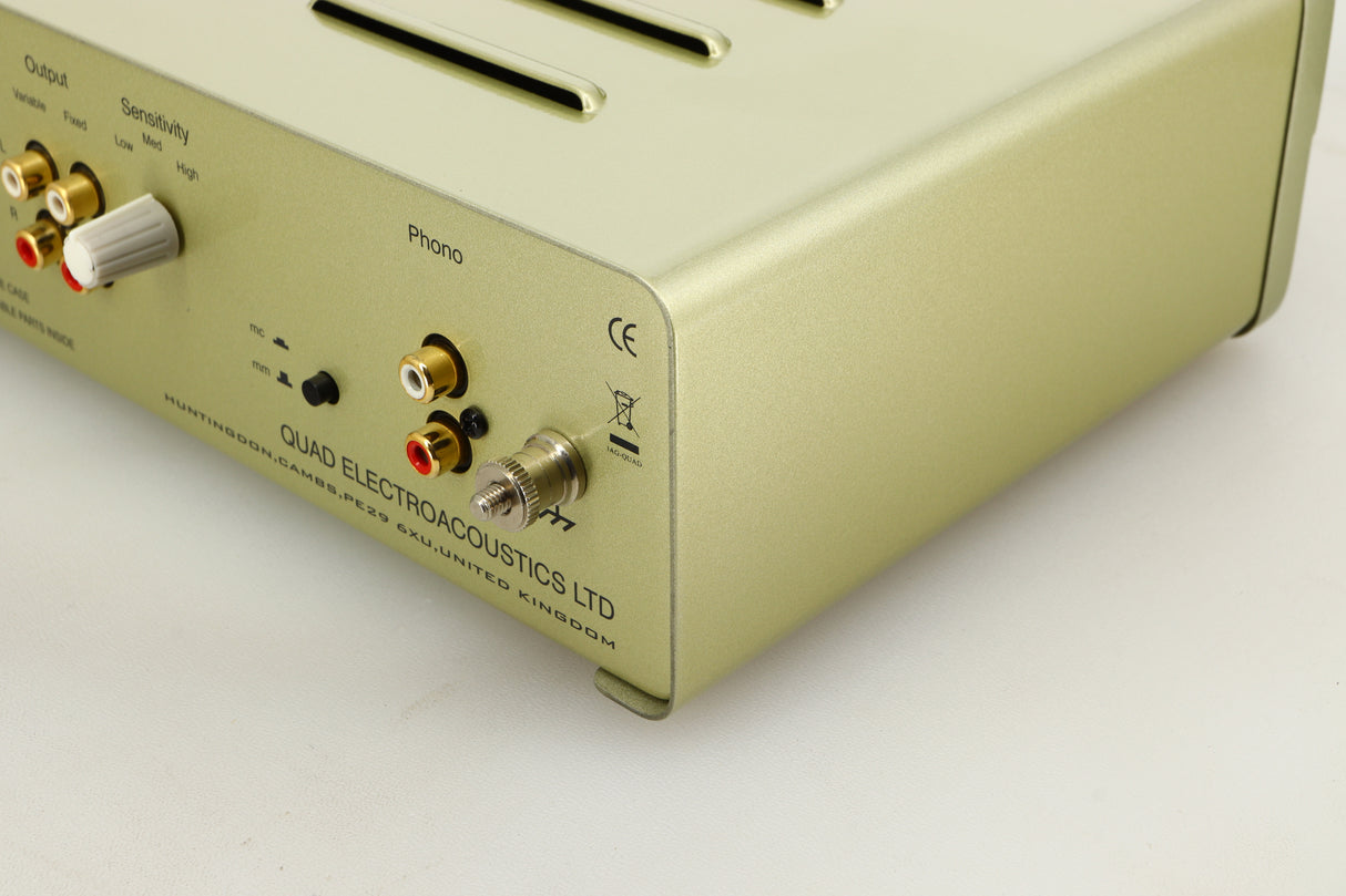 Rear right corner view of a used Quad QC Twenty Four P Phonostage