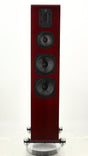 Front view of a used Quad S4 Floorstanding Speaker in a sapele mahogany finish