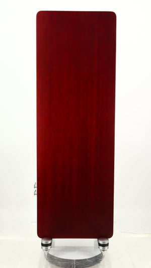 Left side view of a used Quad S4 Floorstanding Speaker in a sapele mahogany finish