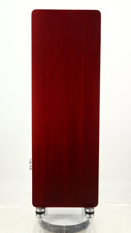 Left side view of a used Quad S4 Floorstanding Speaker in a sapele mahogany finish