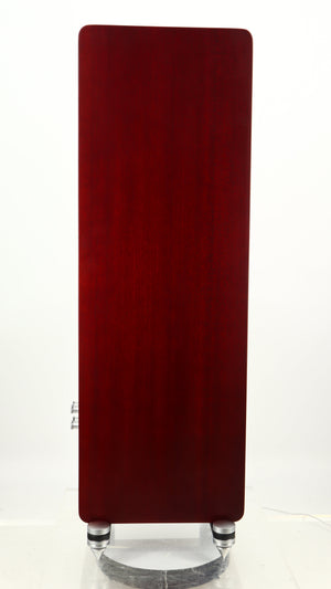 Left side view of a used Quad S4 Floorstanding Speaker in a sapele mahogany finish