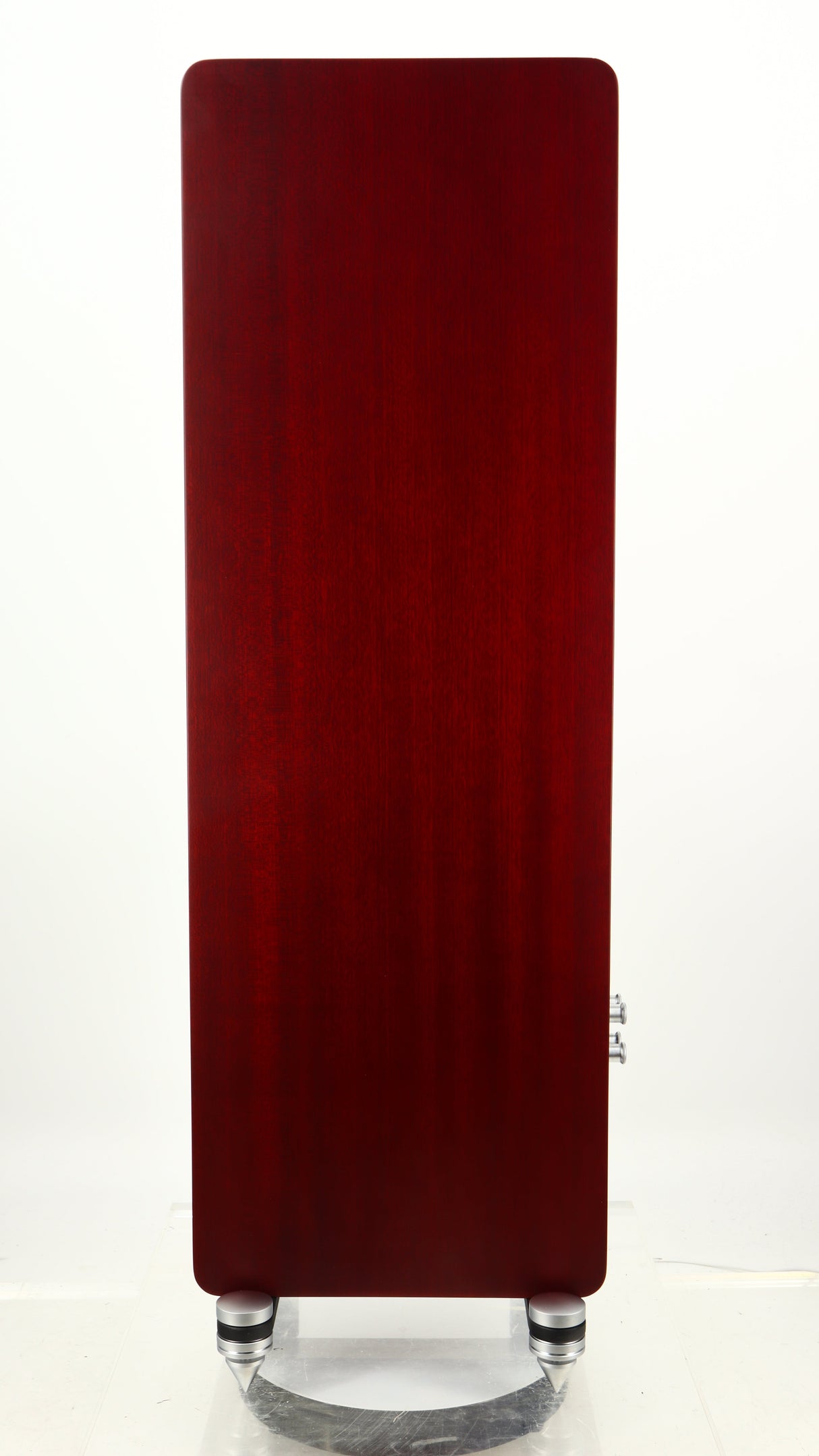 Right side view of a used Quad S4 Floorstanding Speaker in a sapele mahogany finish