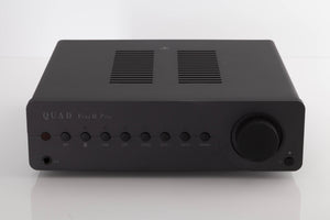 Front view of a used Quad Vena II Play Integrated Amplifier in Lancaster Grey