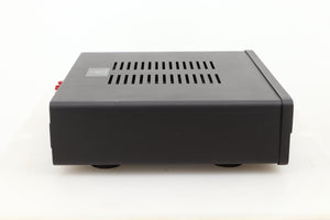 Side view of a used Quad Vena Integrated Amplifier in Lancaster Grey finish 