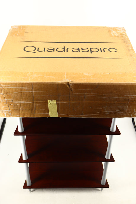 Box for a used Quadraspire Q4 EVO Hifi Support in a dark cherry finish