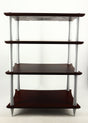 Front view of a used Quadraspire Q4 EVO Hifi Support in a dark cherry finish