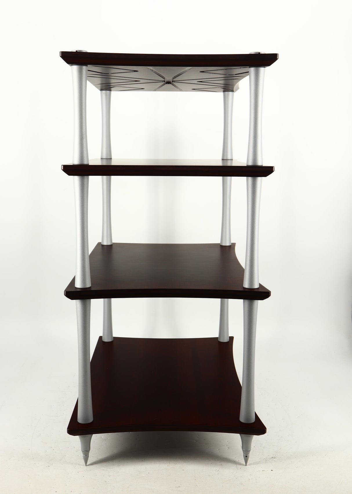 Right side view of a used Quadraspire Q4 EVO Hifi Support in a dark cherry finish