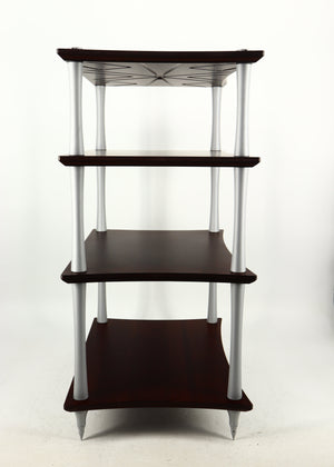 Right side view of a used Quadraspire Q4 EVO Hifi Support in a dark cherry finish
