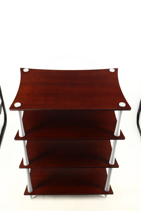 Top of a used Quadraspire Q4 EVO Hifi Support in a dark cherry finish