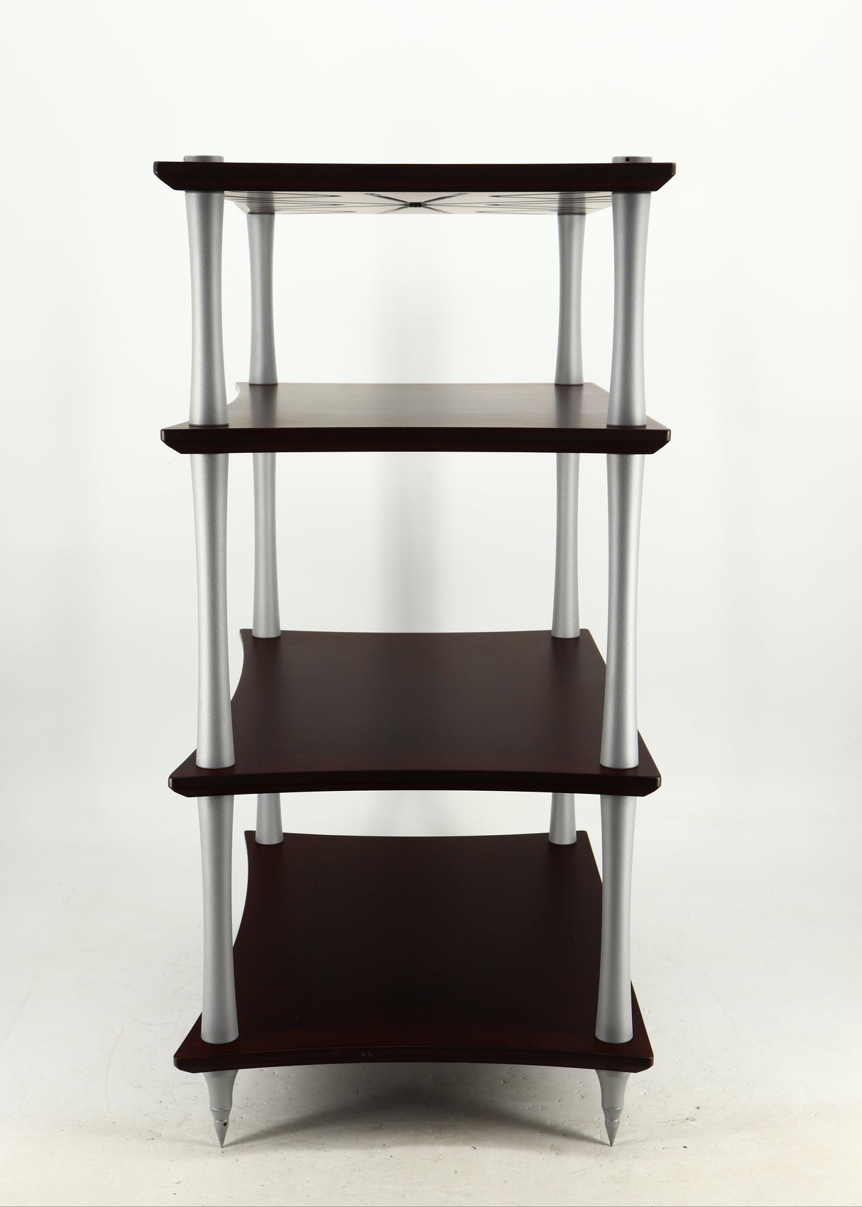 Right side view of a used Quadraspire Q4 EVO Hifi Support in a dark cherry finish