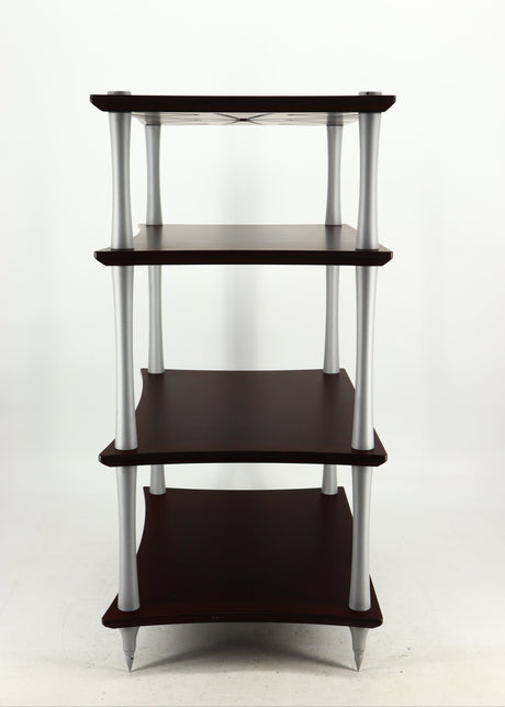 Right side view of a used Quadraspire Q4 EVO Hifi Support in a dark cherry finish