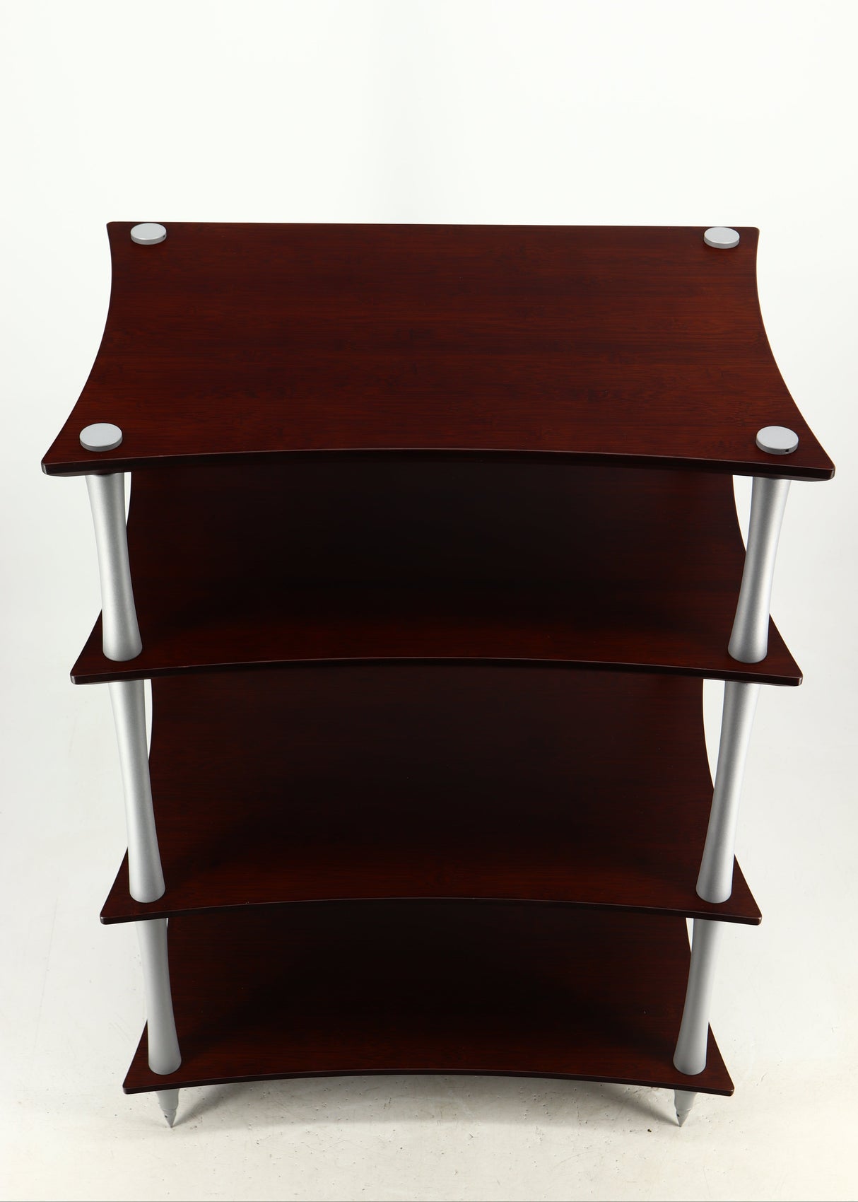 Top of a used Quadraspire Q4 EVO Hifi Support in a dark cherry finish