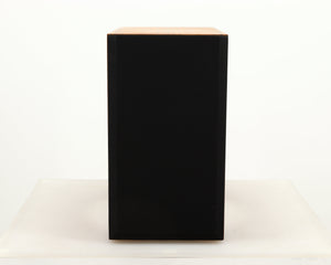 Front view of a used Red Rose Music Spirit Ribbon Standmount Speaker in a rosewood finish showing Grille