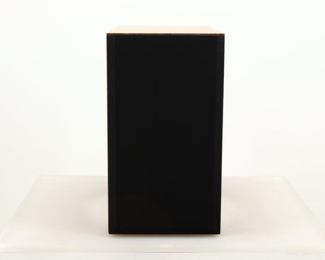 Front view of a used Red Rose Music Spirit Ribbon Standmount Speaker in a rosewood finish showing Grille