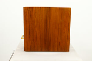 Left side view of a used Red Rose Music Spirit Ribbon Standmount Speaker in a rosewood finish