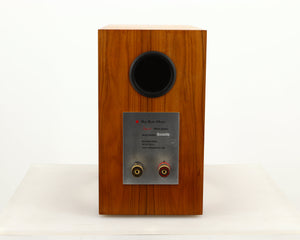 Rear view of a used Red Rose Music Spirit Ribbon Standmount Speaker in a rosewood finish
