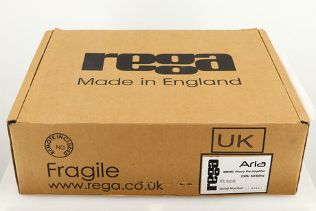 Box for a used Rega Aria MK2 Phonostage in a black finish