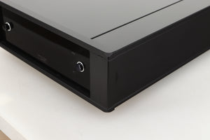 Front right corner of a used Rega Aria MK3 Phonostage in a black finish