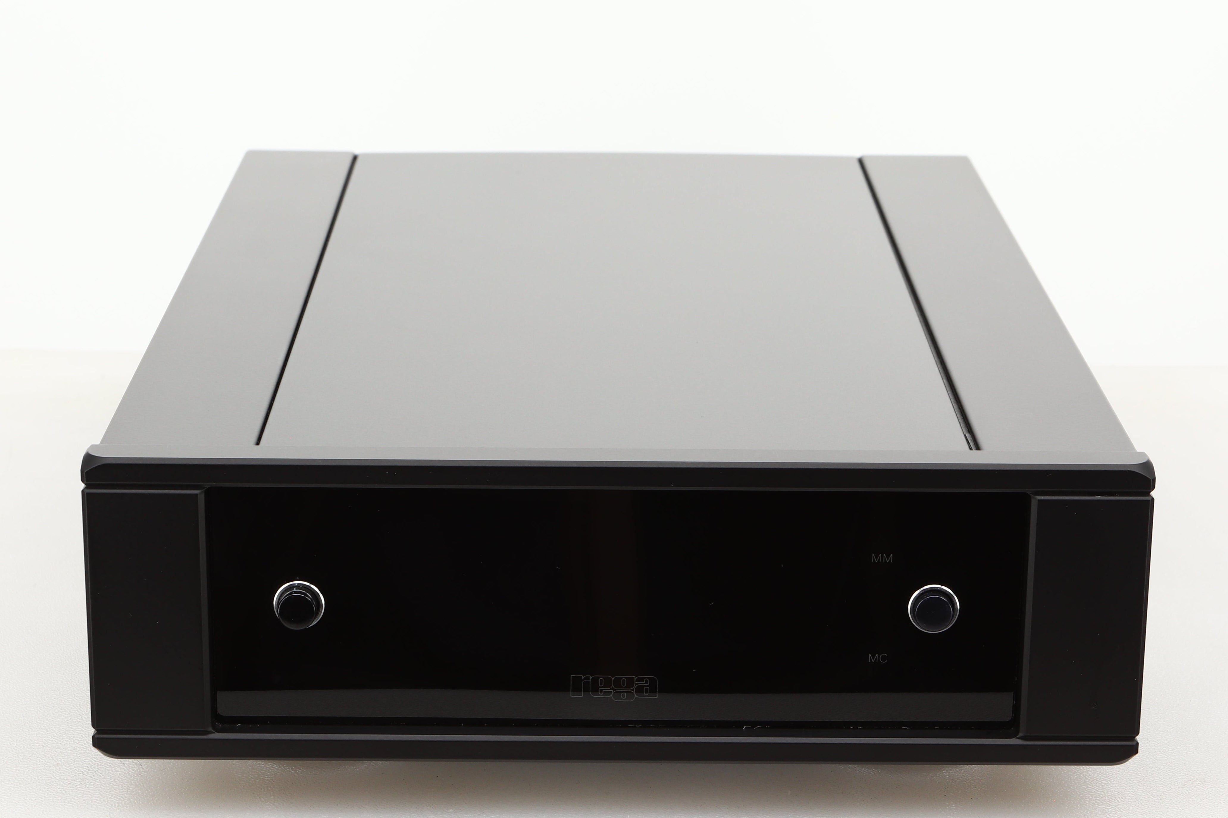 Front view of a used Rega Aria MK3 Phonostage in a black finish