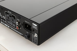 Rear left corner of a used Rega Aria MK3 Phonostage in a black finish