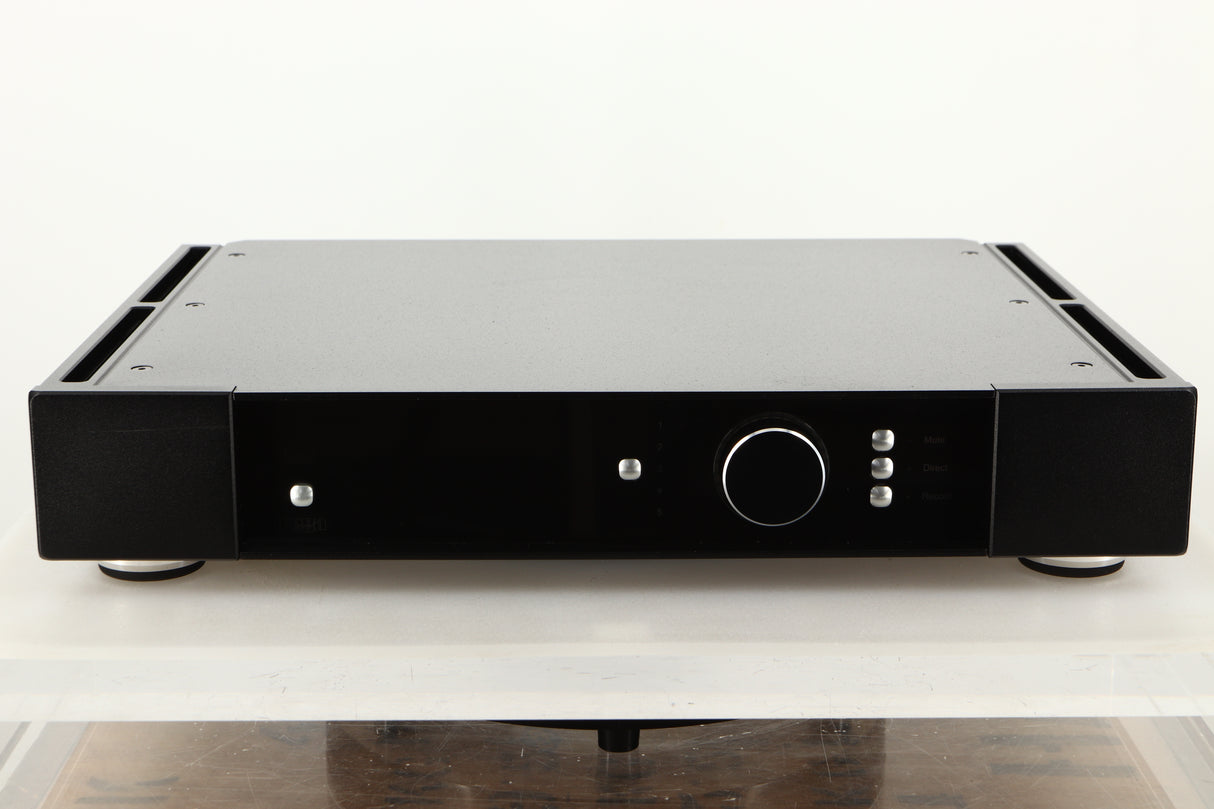 Front view of a used Rega Elicit-R Integrated Amplifier