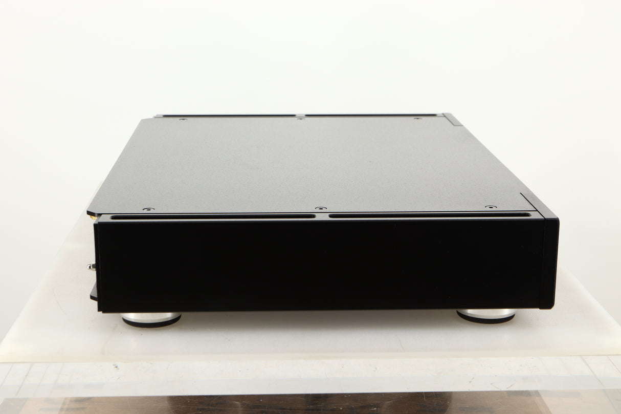 Side view of a used Rega Elicit-R Integrated Amplifier
