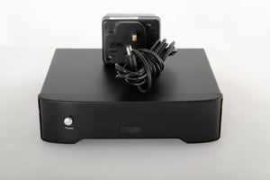 Front view of a used Rega FONO MC Mk3 Phonostage with mains cable