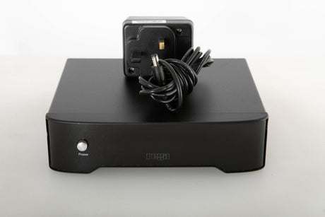 Front view of a used Rega FONO MC Mk3 Phonostage with mains cable