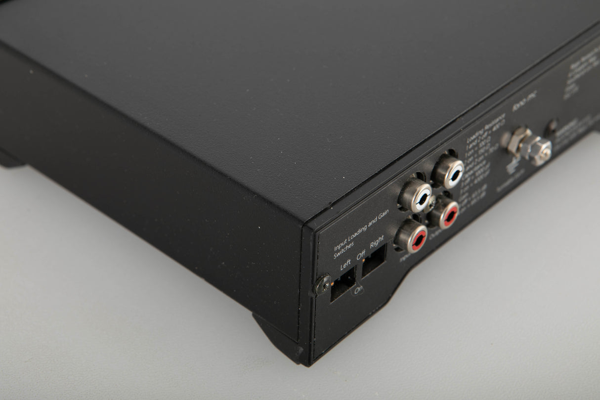 Rear left corner view of a used Rega FONO MC Mk3 Phonostage