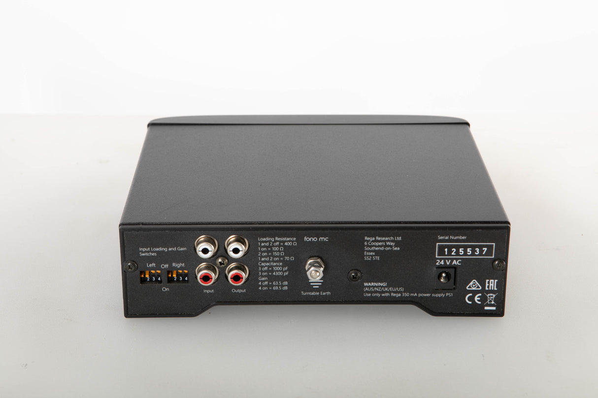 Rear view of a used Rega FONO MC Mk3 Phonostage