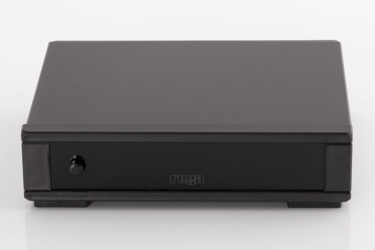 Front view of a used Rega FONO MM MK5 Phonostage in a Black finish