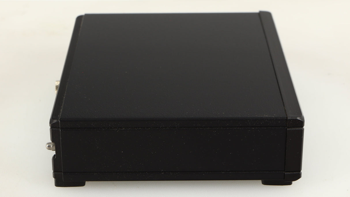 Left side view of a used Rega FONO MM MK5 Phonostage in a black finish