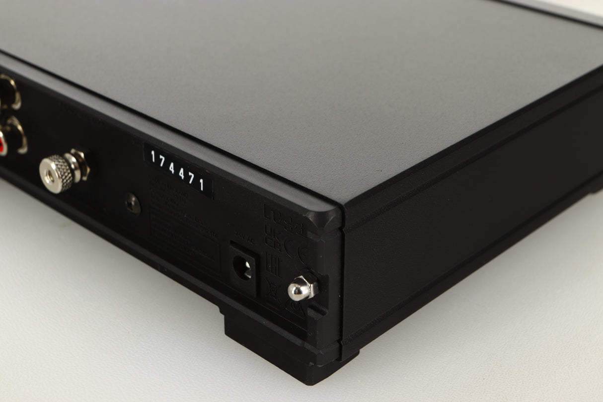 Rear right corner view of a used Rega FONO MM Mk5 Phonostage