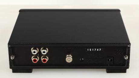 Rear view of a used Rega FONO MM MK5 Phonostage in a black finish