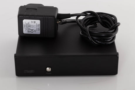 Front view of a used Rega FONO MM Phonostage with mains cable