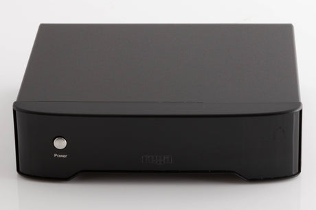 Front view of a used Rega FONO MM Phonostage in a Black finish