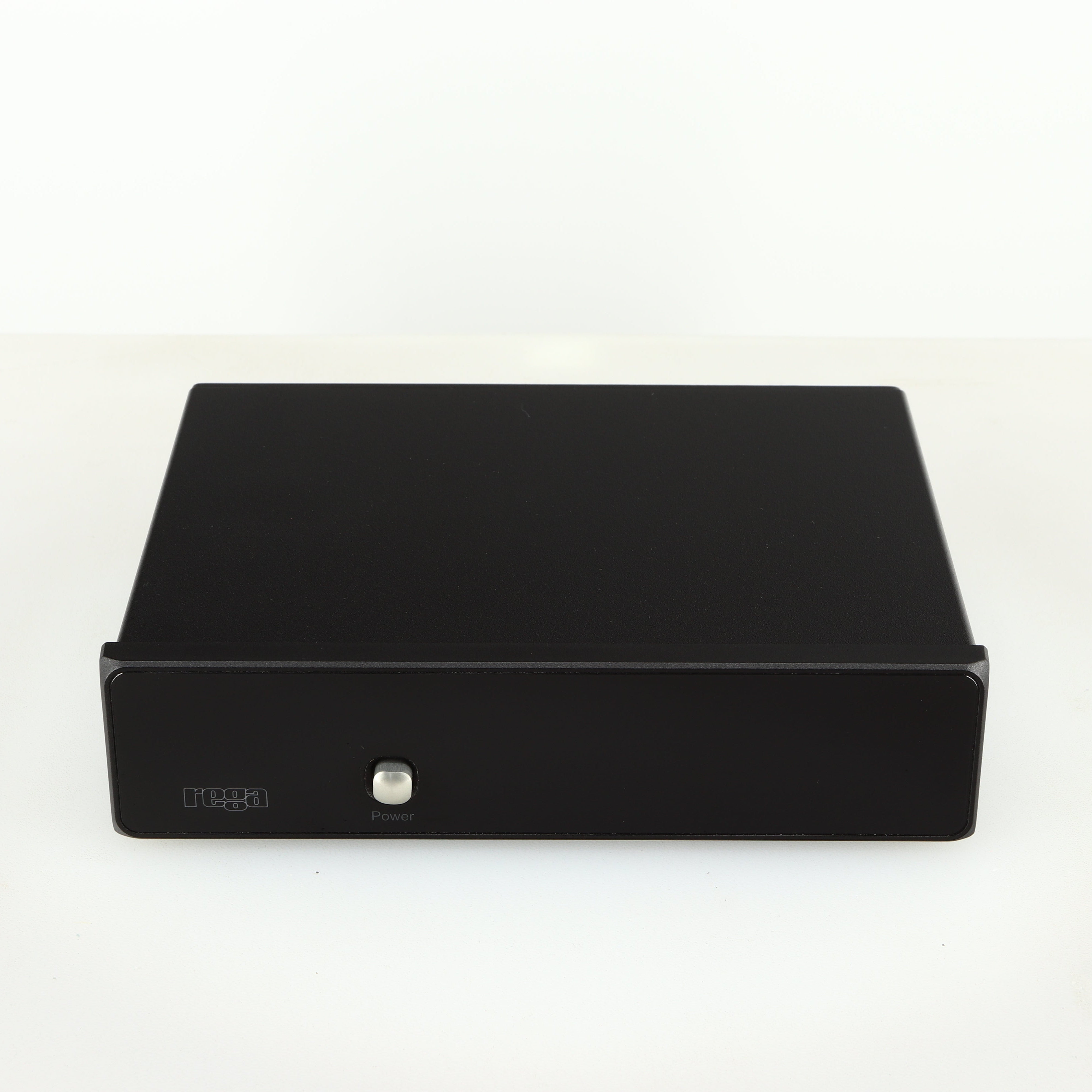 Front view of a used Rega FONO MM Phonostage in a black finish