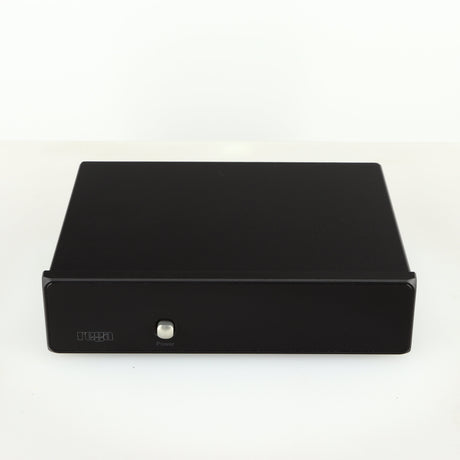 Front view of a used Rega FONO MM Phonostage in a black finish
