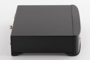 Left side view of a used Rega FONO MM Phonostage in a Black finish