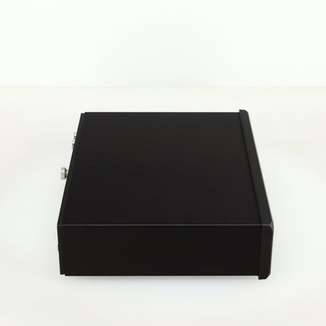 Left side view of a used Rega FONO MM Phonostage in a black finish