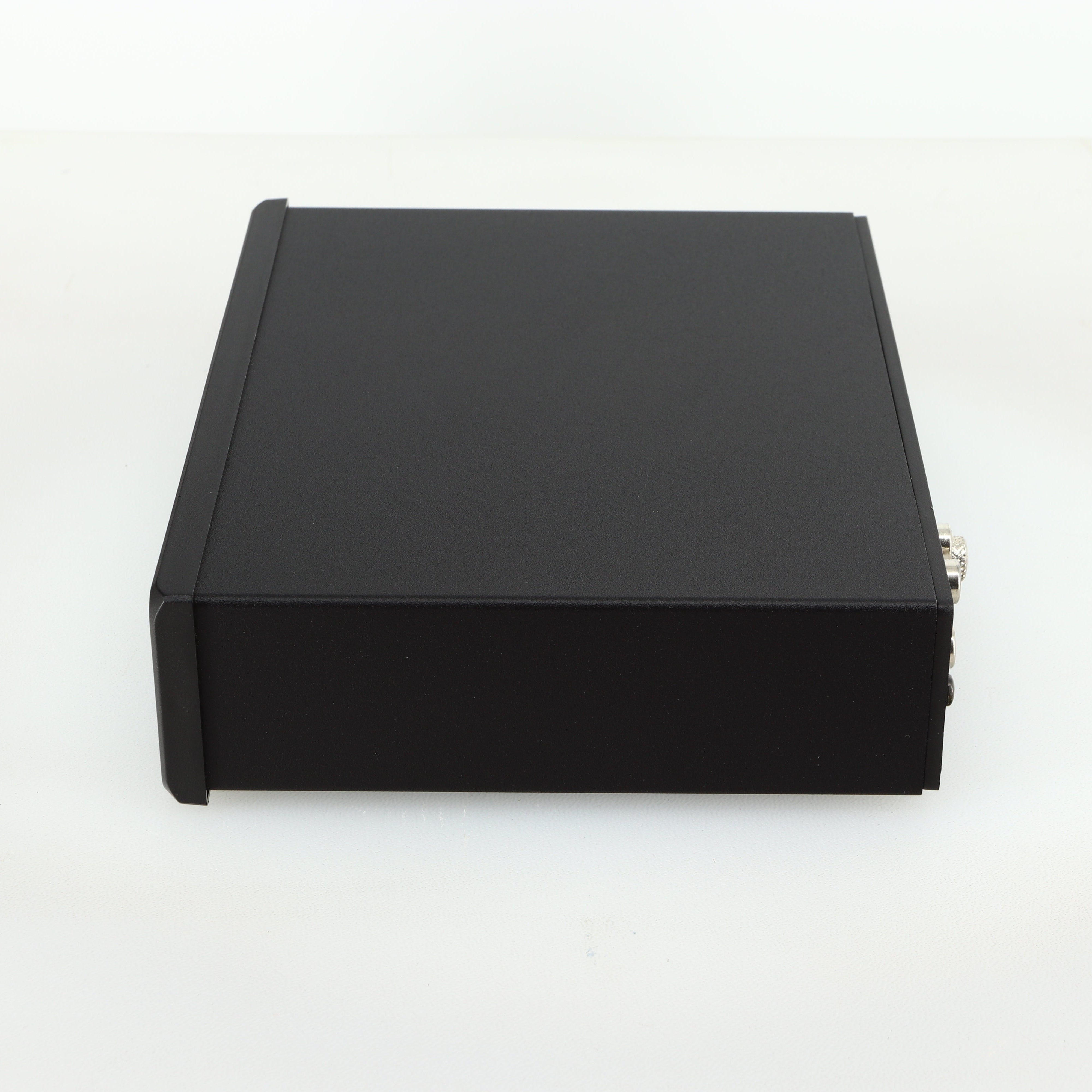 Right side view of a used Rega FONO MM Phonostage with a black finish